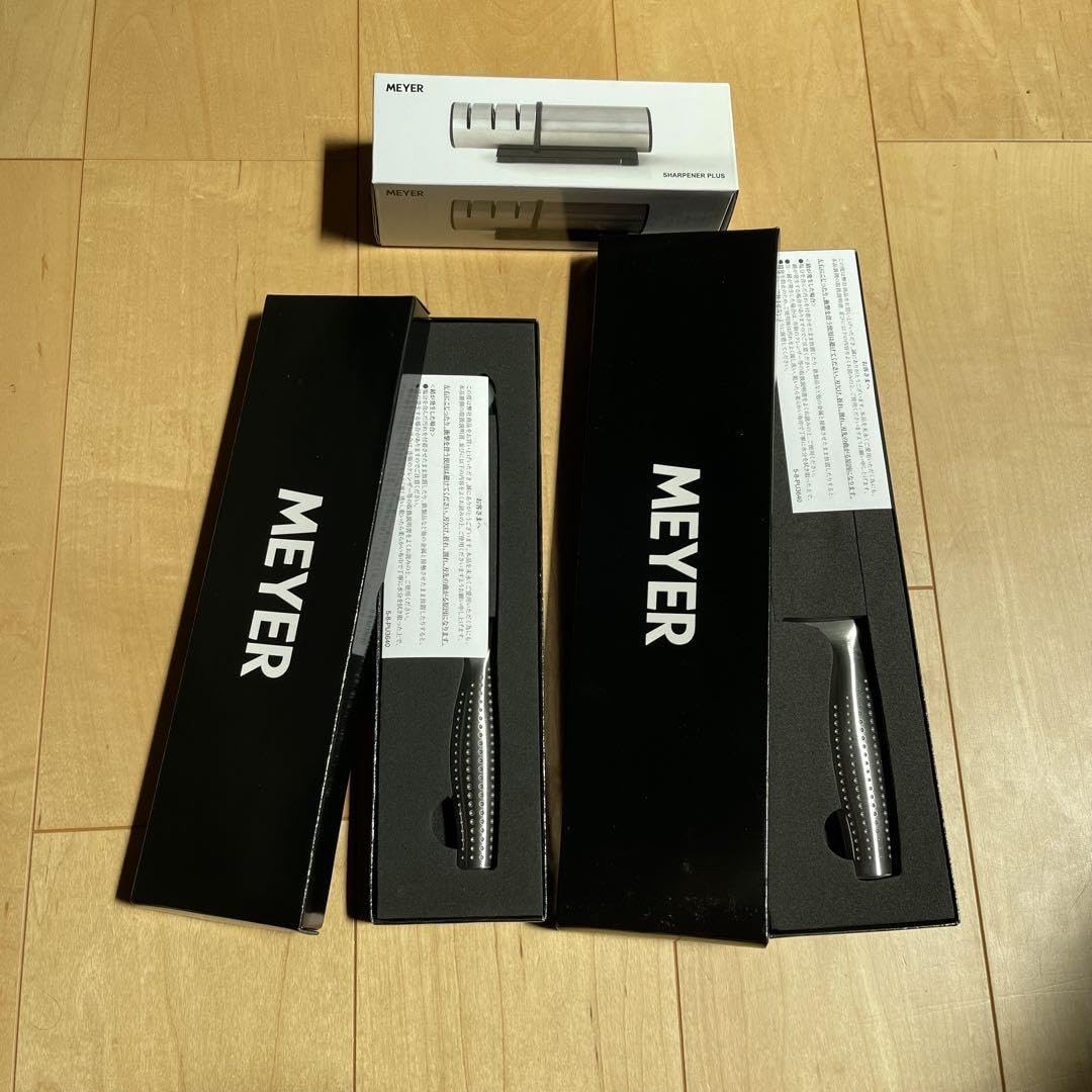 MEYER 包丁セット ステンレス 2本 シャープナー付き MEYER 包丁セット ステンレス 2本 シャープナー付き マイヤー