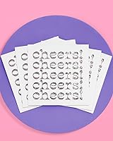 Vista 5 de xo, Fetti Servilletas iridiscentes de alegría – 3 capas, 50 piezas Decoraciones de despedida de soltera, decoración de fiesta de cumpleaños