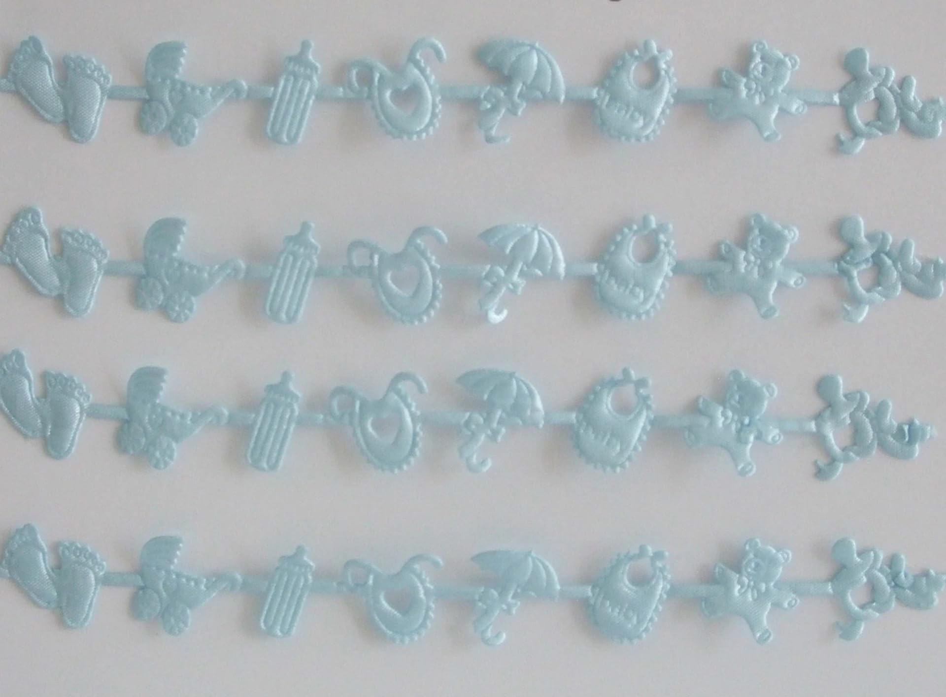 Vsorce4u 2 x 32pcs Blue Baby Embellishments for Crafting Card Making Scrapbooking Art & Craft