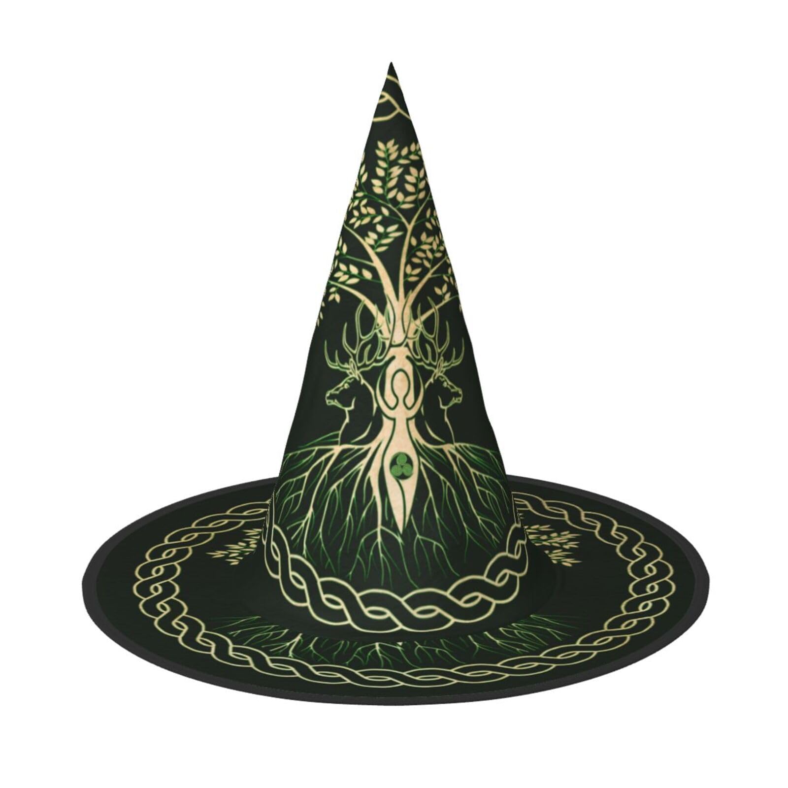 YANGZHI Women Witch Hat - Cosplay Party Costume Accessory - Halloween Party Decor Costume - Masquerade Wizard Hat