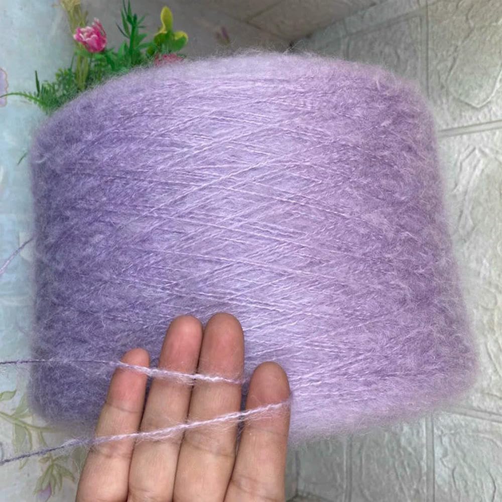 Filato di Mohair Rosa Super Bello, Morbido e soffice, per Lavorare a Maglia, in Acrilico Biologico per Neonati, da 520 g