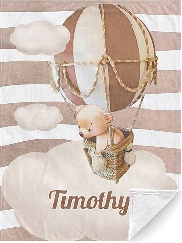 Miniatura 8 de Manta de bebé personalizada con nombre, manta de guardería personalizada para bebé, niña y niño, manta de bebé personalizada con nombre, linda manta