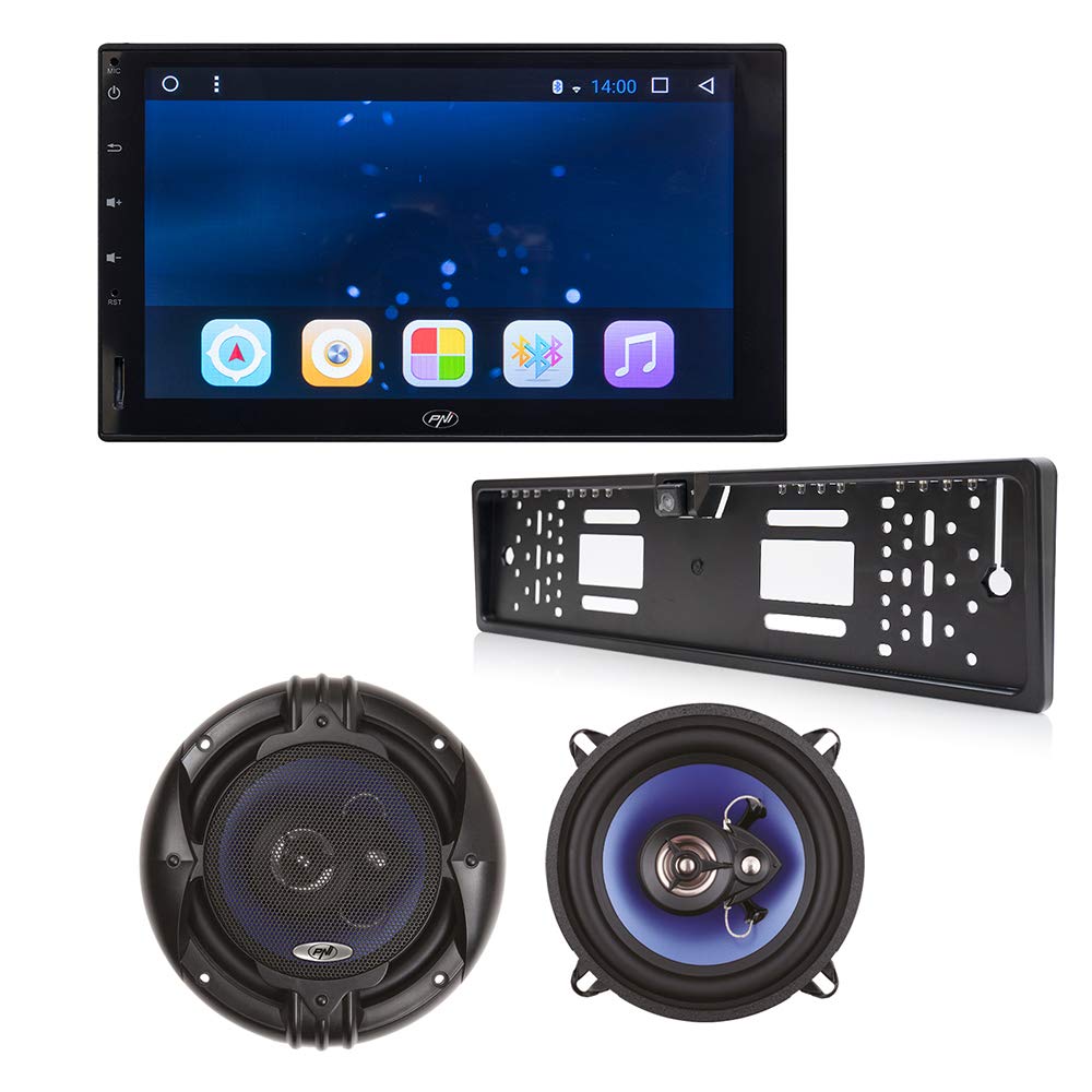 PNI A8020 Android Car Multimedia Player with GPS with PNI HiFi650 Speakers and Reversing Camera with Number Support