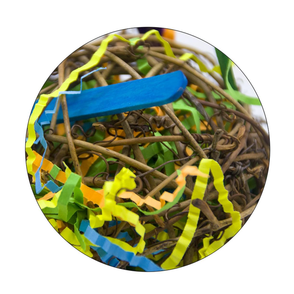 minkissy Lot de 2 Jouets à Mâcher en Rotin Naturel pour Perroquet Ara Cacatoès Gris Dafrique Perruche Calopsitte Conure 3 Pièces