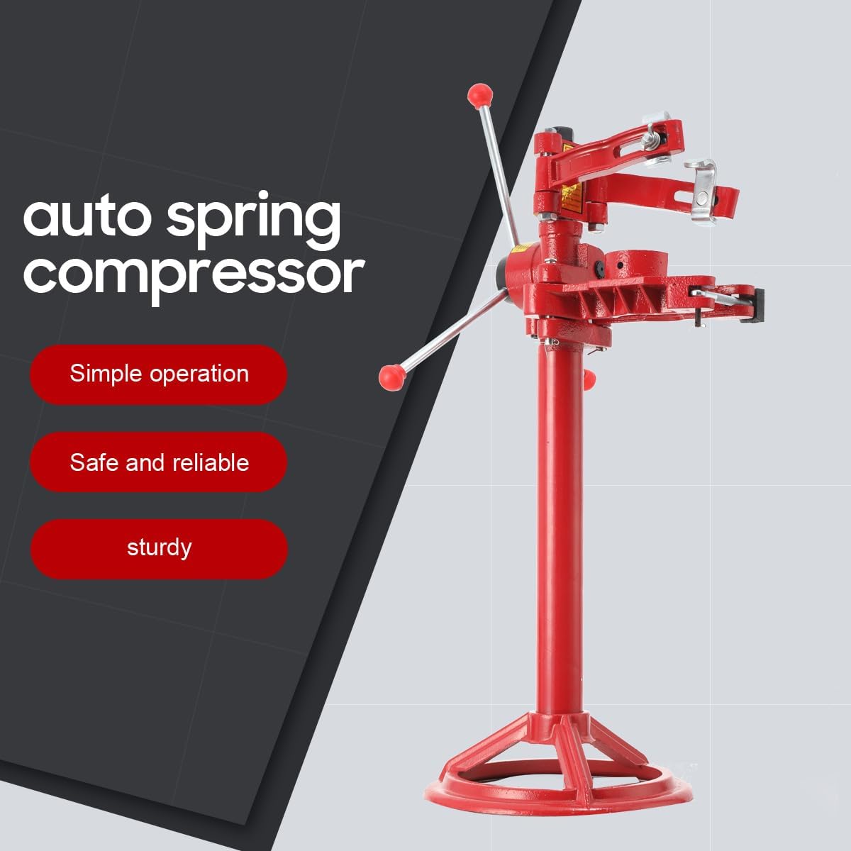 Strut Spring Compressor, Heavy Duty Vehicle Auto Spring Compressor Hand Operate Spring Coil Compressor Jack (Maximum Height 20 (500 mm)