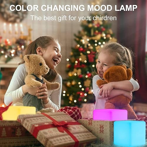 Miniatura 6 de Cubo de luz LED de 6 pulgadas lámpara de estado de ánimo para niños y adultos cubo de luz LED que cambia de color con control remoto lámpara de