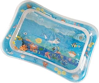 Toyvian Tapete De Brincar Para Bebês Tapete De Água Para Bebês Tapete De Água Para Bebês Almofada Inflável Brinquedo De Bebê Almofada De Água Tapete Legal Almofada Inflável