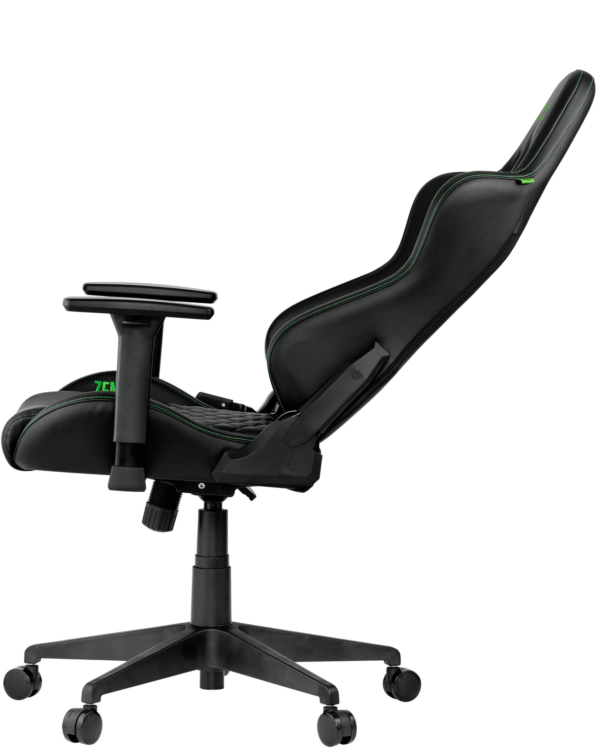 Razer Edition Tarok Natrix - Sedia da gaming in pelle sintetica traspirante, trapuntata, con braccioli 3D, funzione basculante, cuscino lombare e cuscino, fino a 130 kg, colore: Nero