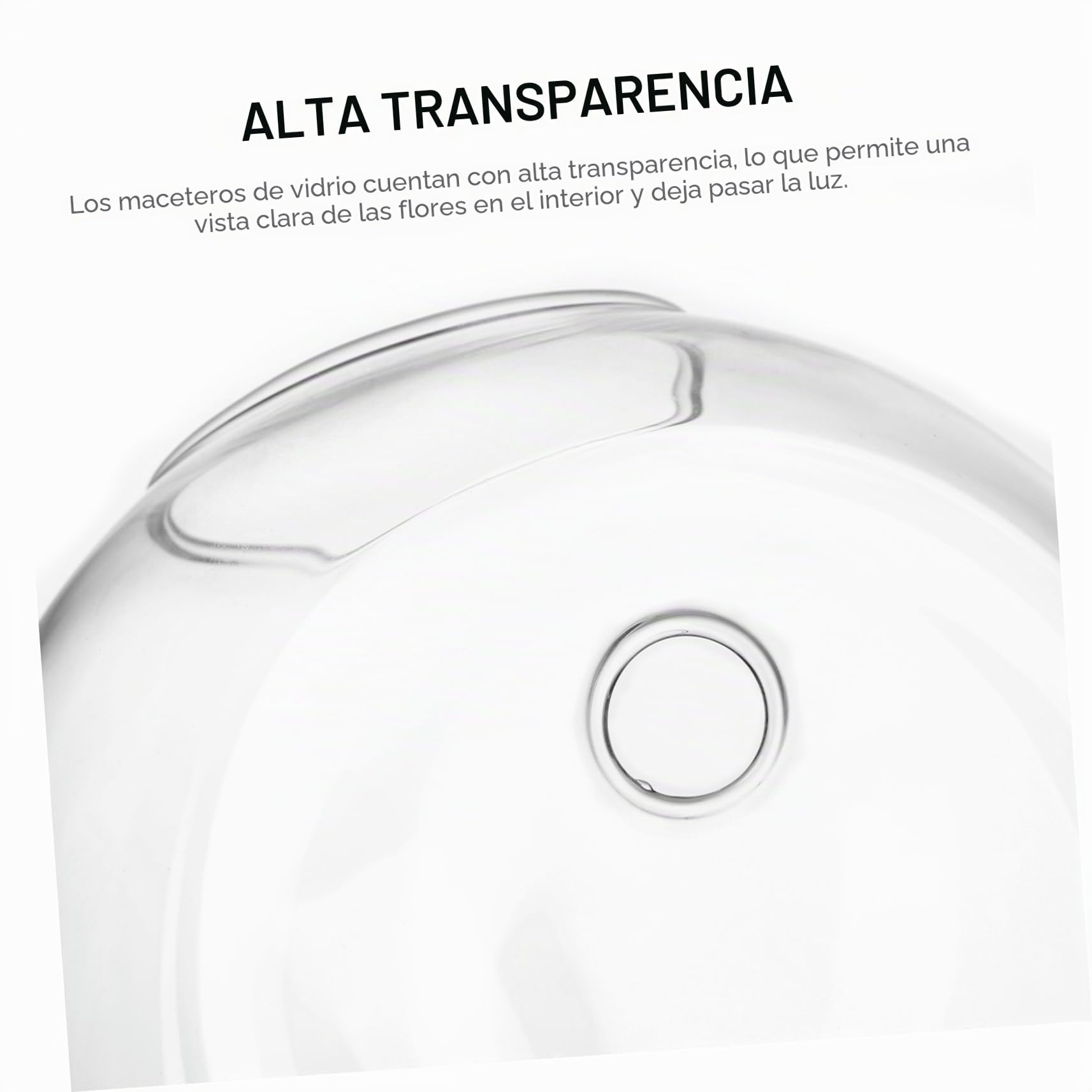 4Piezas Macetas de Transparentes para Pared Estación de Propagación de Plantas Colgantes Jarrones Redondos para Decoración de Interiores Diseño Elegante y Ahorrador