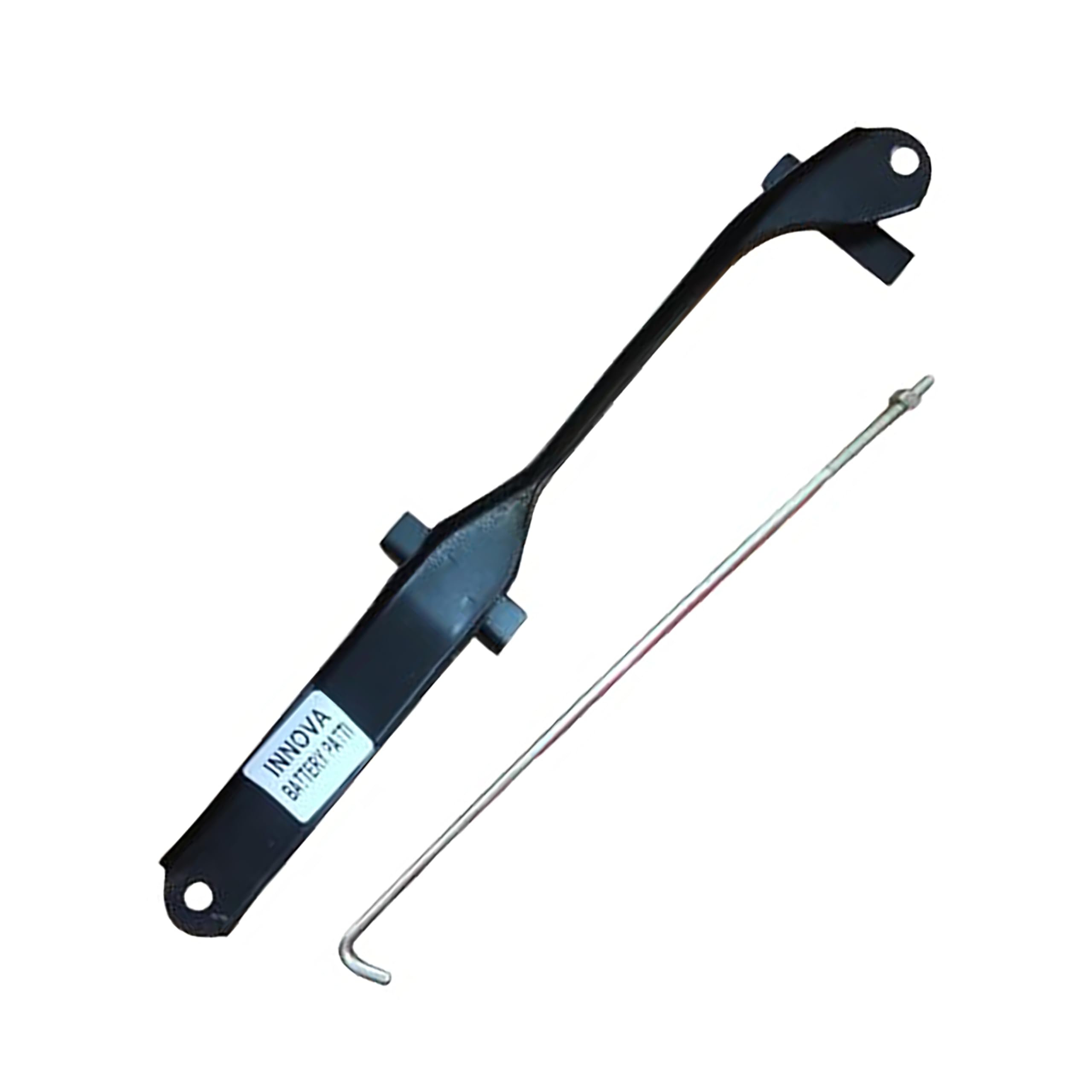 Perfecto Battery Holder Clamp for Innova and Fortuner | Heavy Duty Battery Bracket Set with Rod and Bolt | Durable Metal Battery Clamp for Secure Fit | Car Battery Holder for Innova, Fortuner