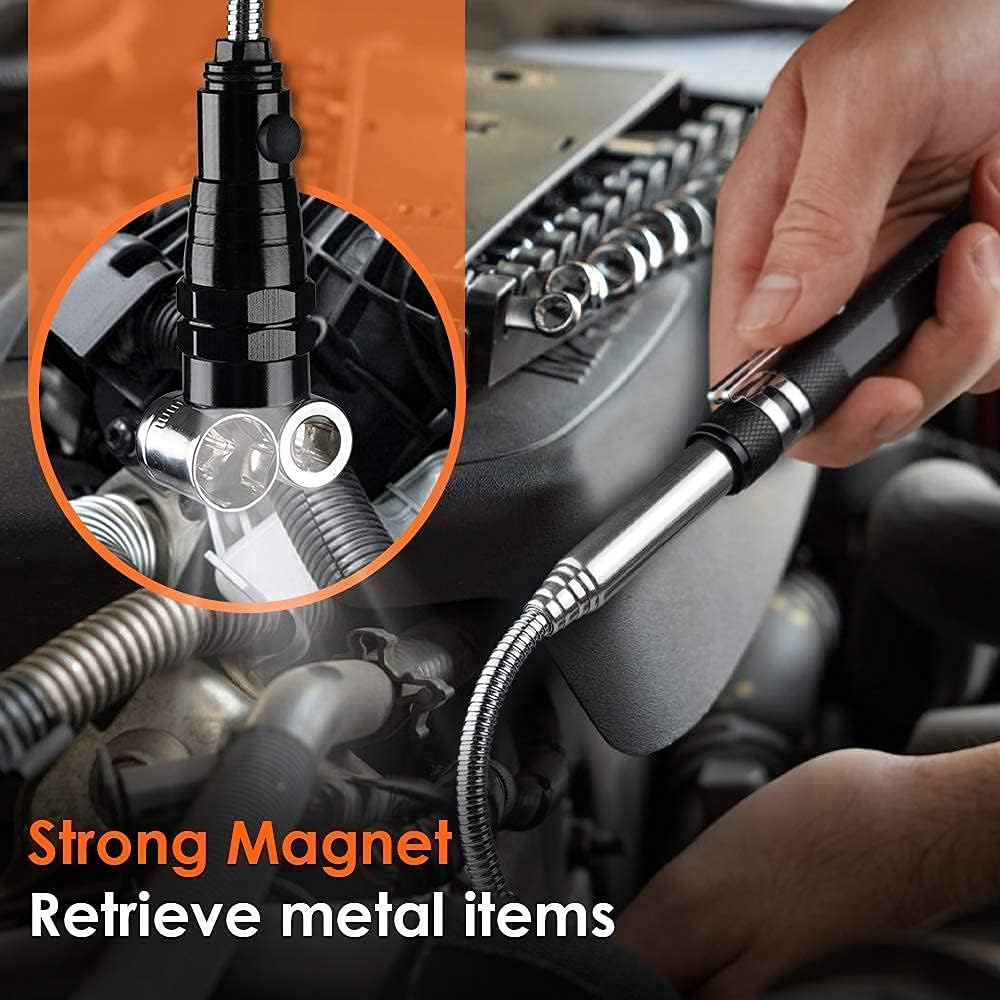 Tool Gifts for Men Dad Husband - Telescoping Magnetic Pickup Tool Christmas Stocking Stuffers Gifts Idea for Men Who Has Everything Boryfriend Women Guy Him, Mechanic Magnet Unique Gadget Birthday