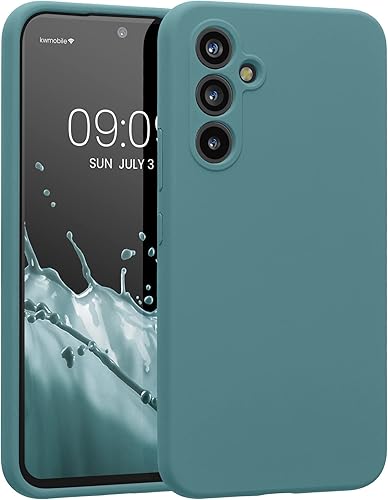 kwmobile Funda compatible con Samsung Galaxy A54 5G - Funda delgada de silicona TPU para teléfono - Acabado suave al tacto - Piedra antigua