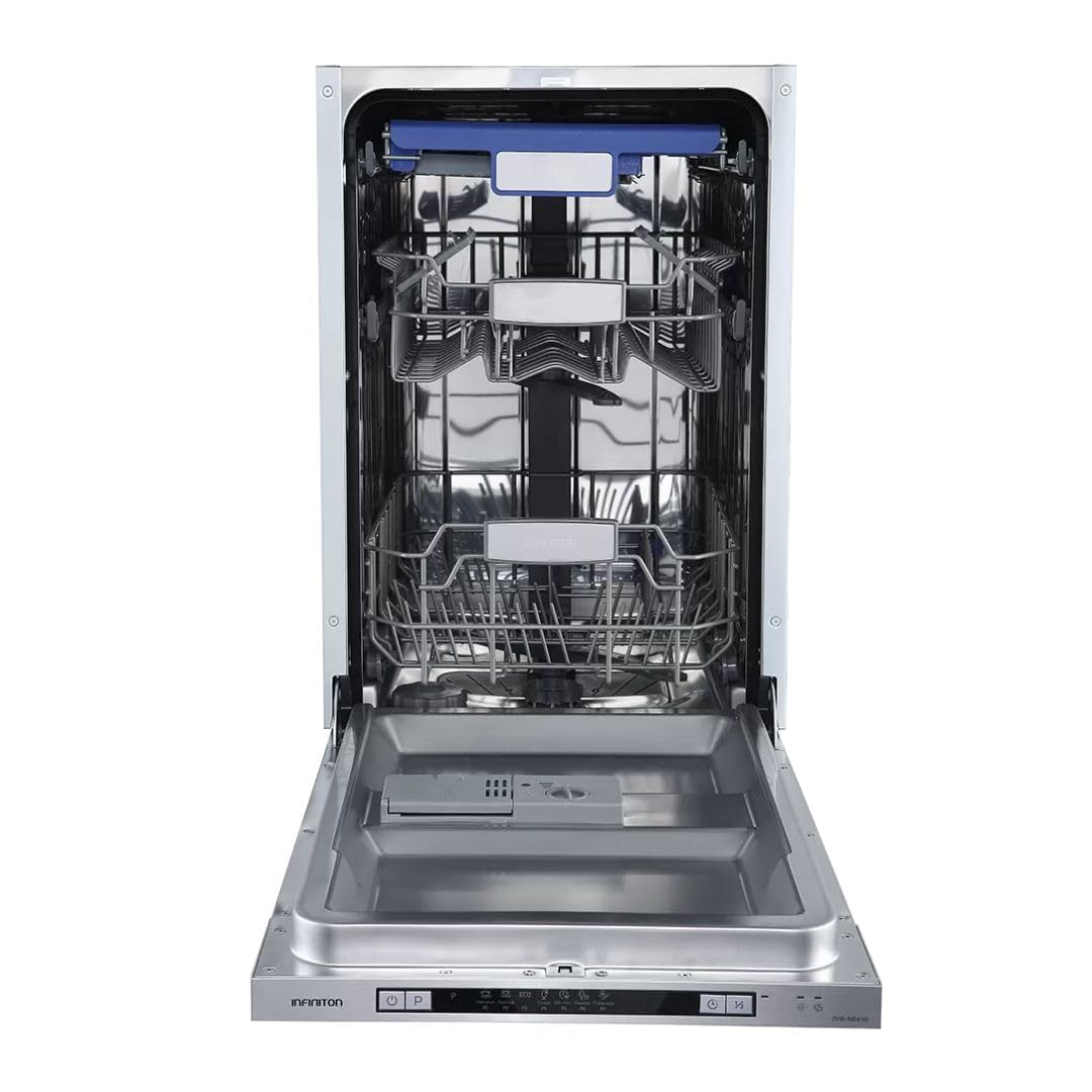 Infiniton Lavavajillas de Integración DIW-NB410, 10 Servicios, Ancho 45cm, Clasificación Energética A++, Tercera Bandeja