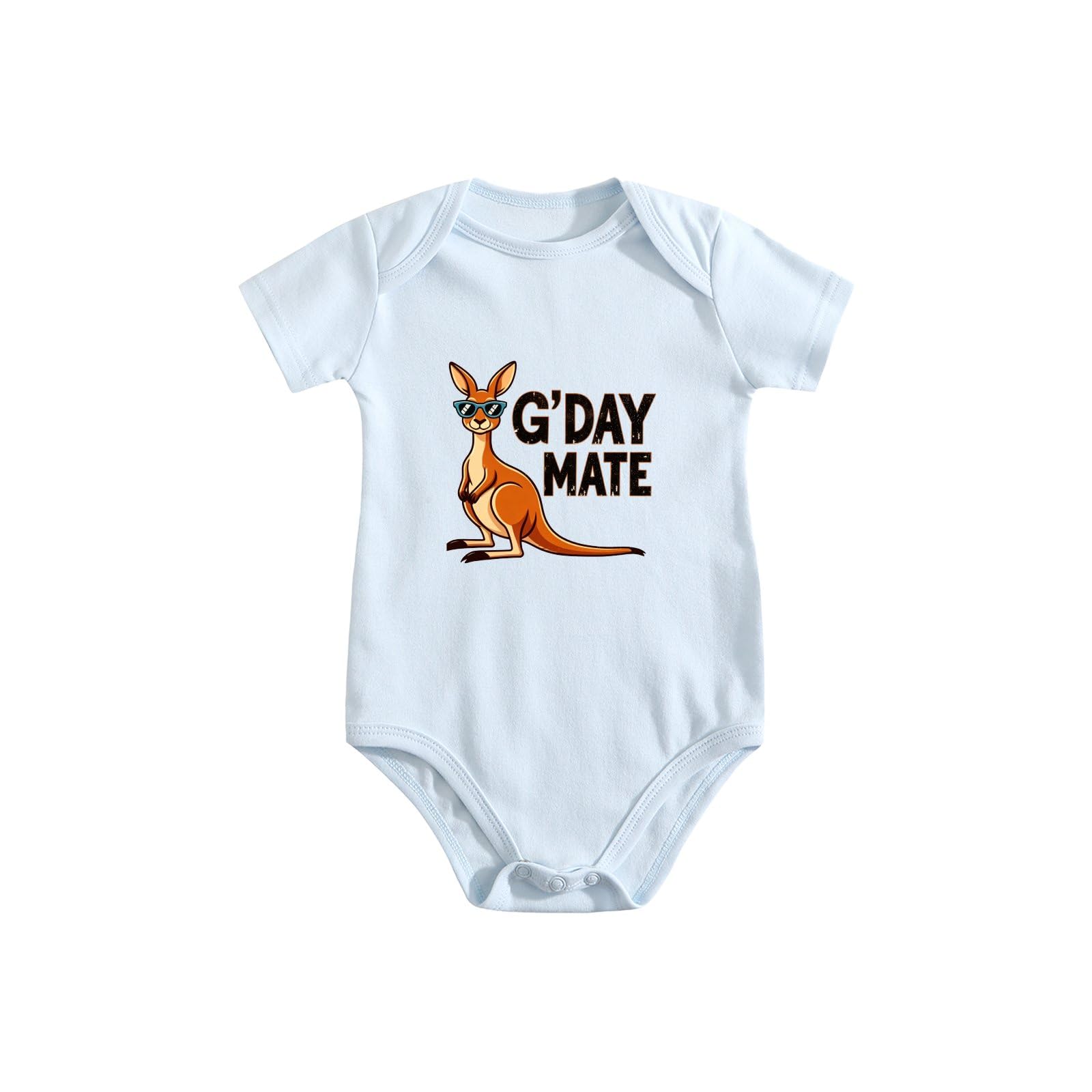 Unisex Baby Cool Sunglasses Kangaroo G'day Mate Pure Cotton Baby Bodysuit Australian Styl…