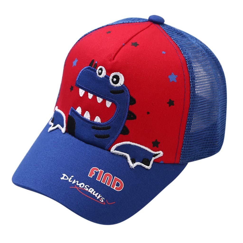 Duoyeree Toddler Baseball Cap Baby Cap Sun Hat Print Dinosaur