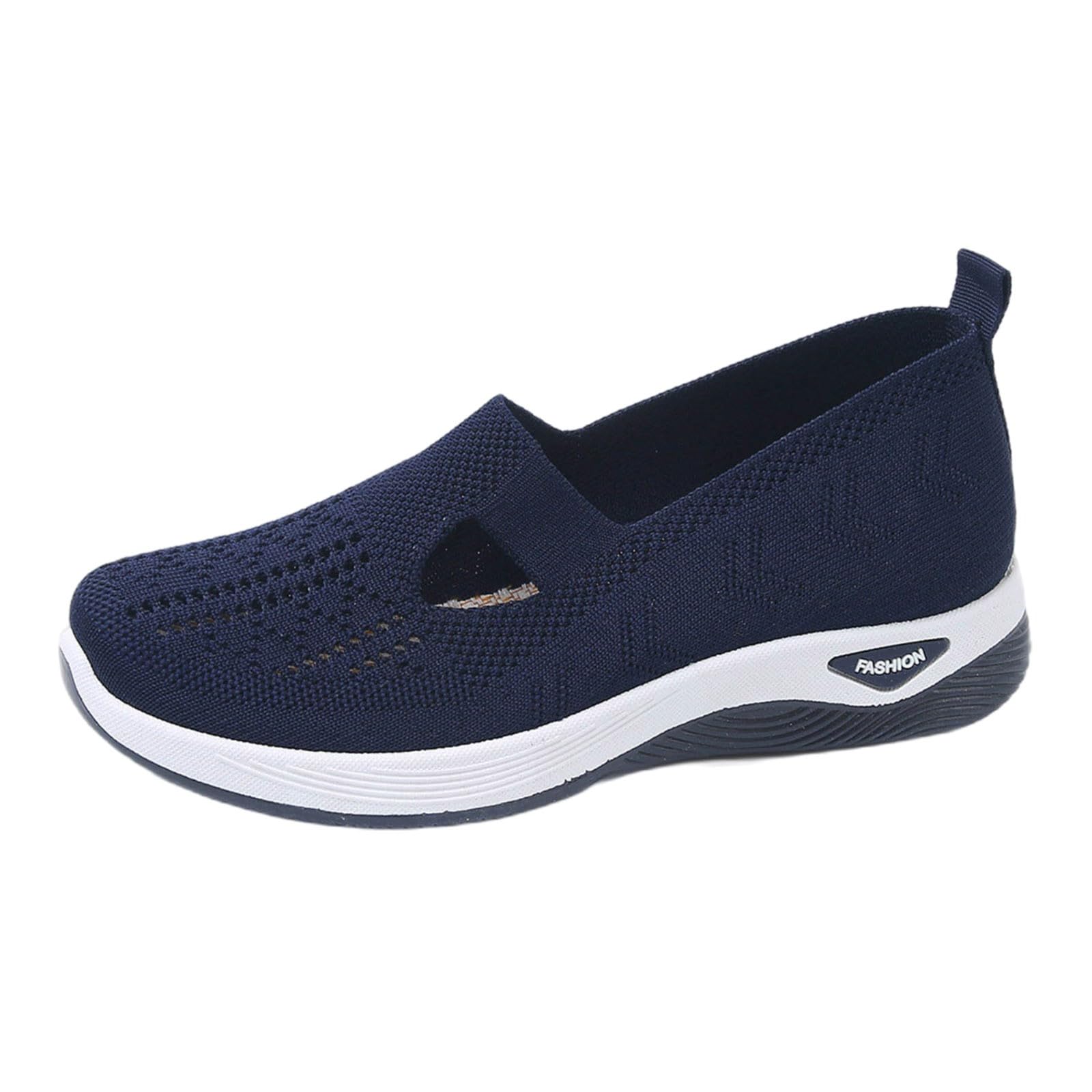 Women's Orthopaedic Shoes, No Laces for Walking Soft Sneaker Slip On Comfortable Closed Sneakers Breathable Non-Slip Lightweight Running Home Summer Soft Sports Walking Shoes 35-44 - 1