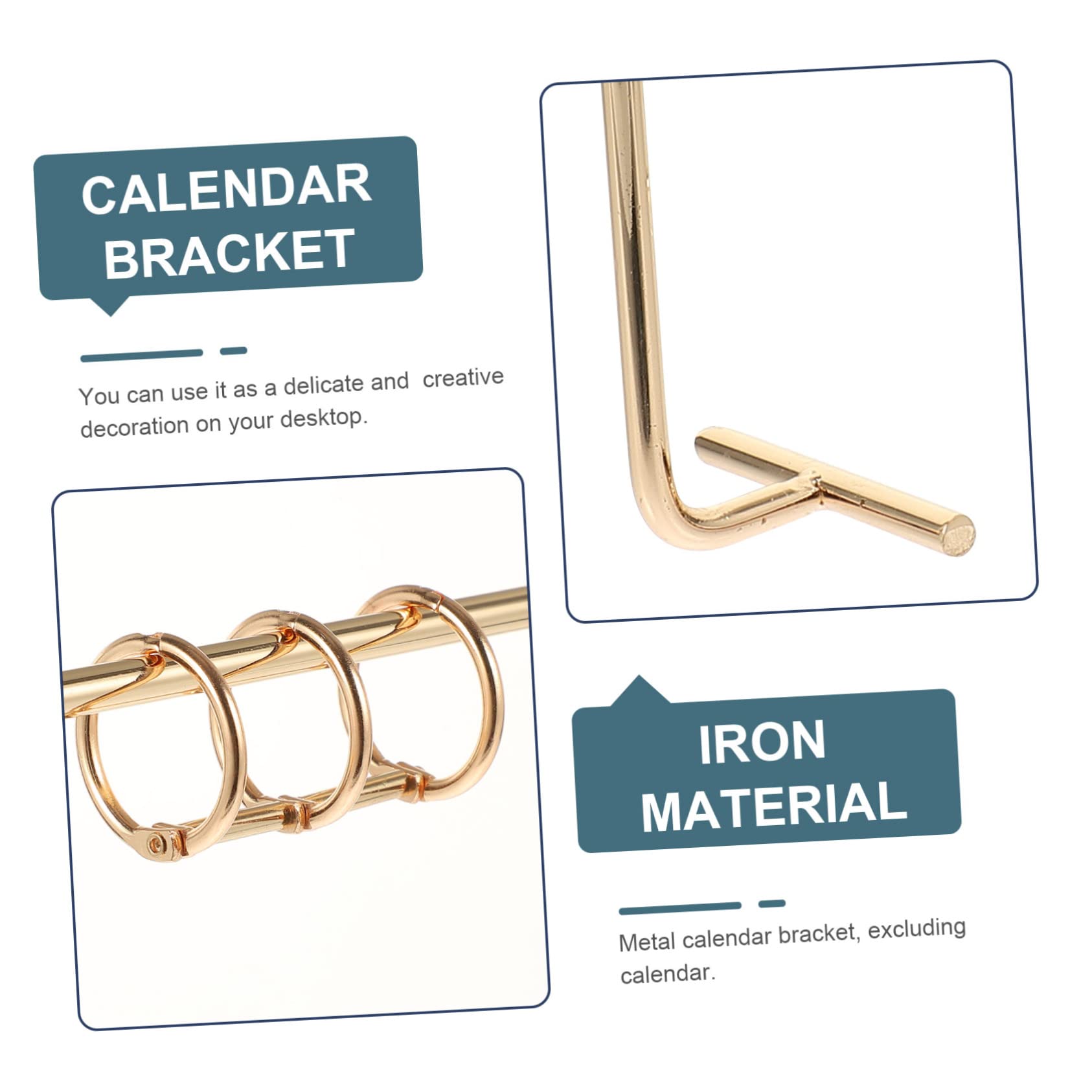 5stücke Tabletop Desk Calendar Bracket Stabiler Kalenderständer Für Schreibtisch Praktischer -calendar- Für Zuhause Und Büro