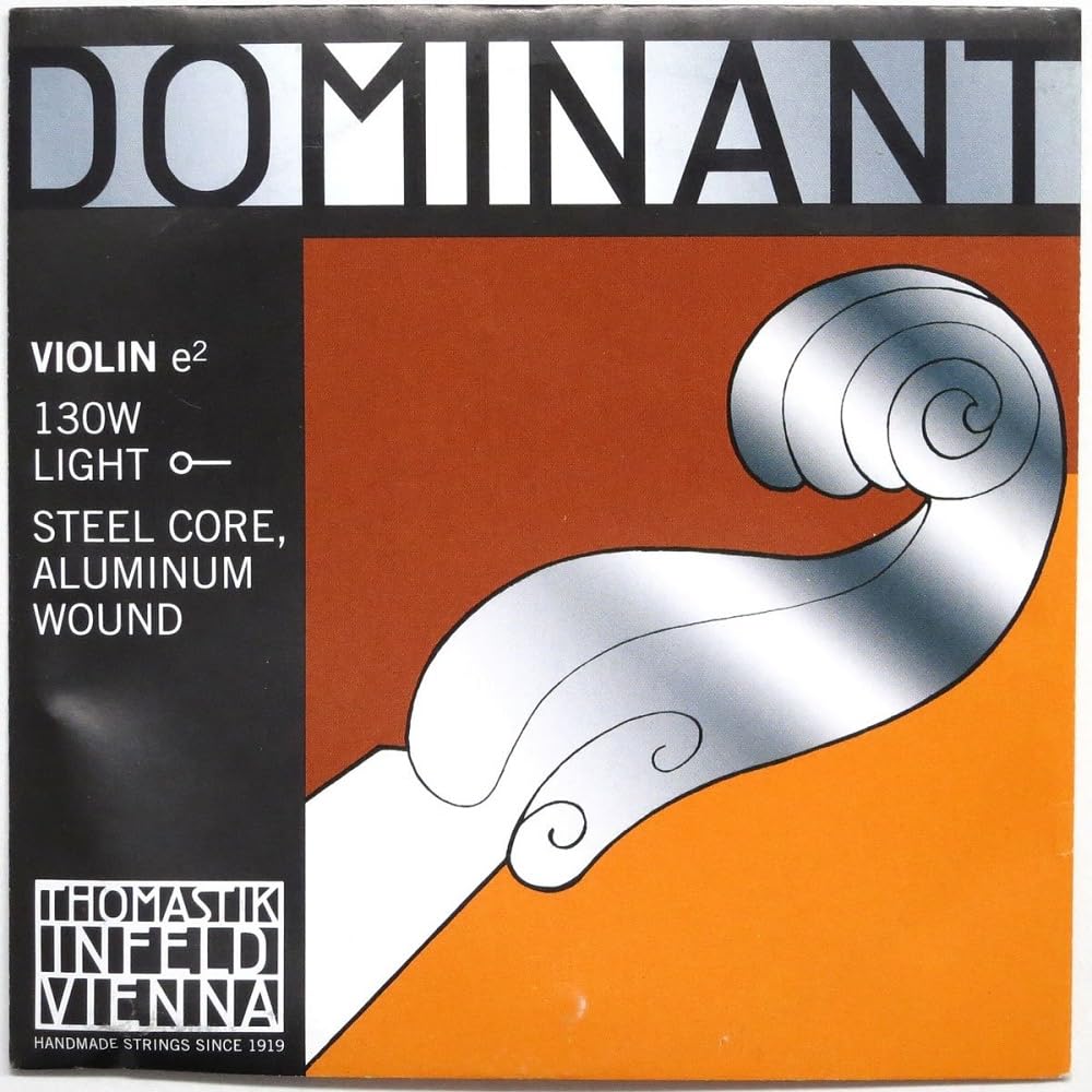 Thomastik-Infeld - Dominant - 130w- MI-corde - Doux - Violon - 4/4 - Noyau en acier, Alu. filé - Tension 6,6kg/14.6lbs