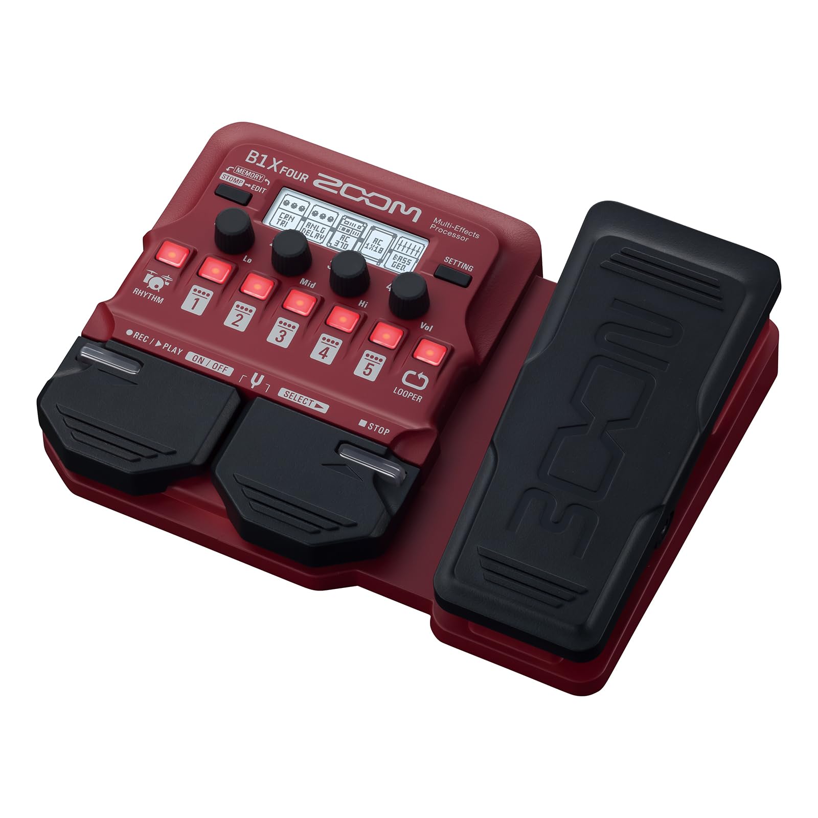 美品ZOOM B1X FOUR マルチエフェクター本体 ズーム（zoom） B1X FOUR Multi-Effects Processor ベース用マルチ