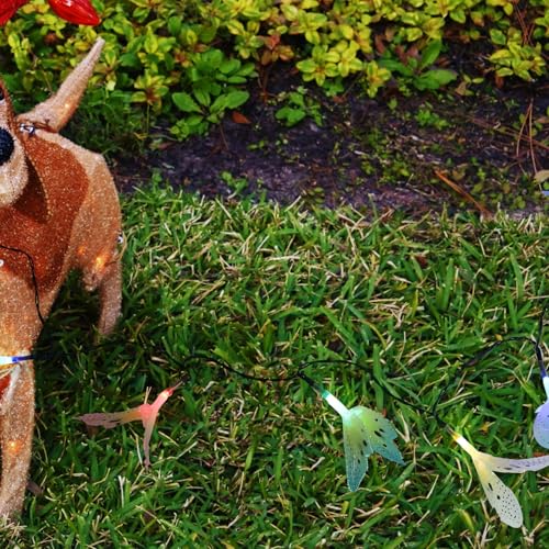 Luces solares decorativas de mariposas para jardín miniatura 5