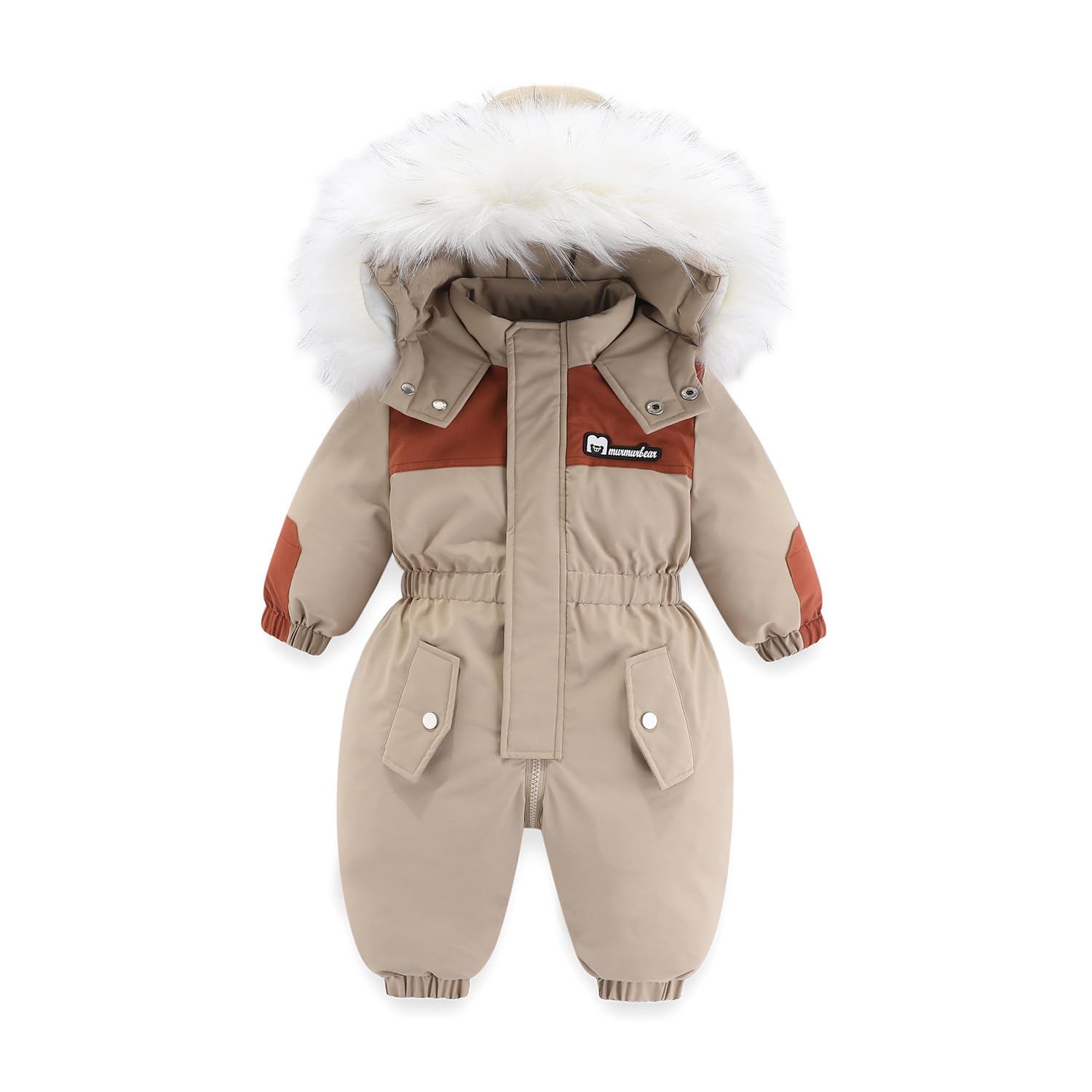 Verve Jelly Kleinkind Baby Mädchen Jungen Schneeanzug Kleinkind Kinder Winter Warme Daunenjacke Mit Kapuze Reißverschluss Mantel Einteiliger Overall