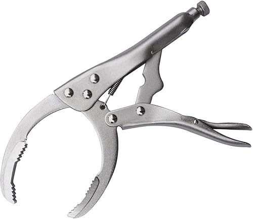 Miniatura 8 de MacWork Llave de filtro de aceite con empuñadura de bloqueo, mandíbulas de acero al cromo vanadio de 9.5 pulgadas