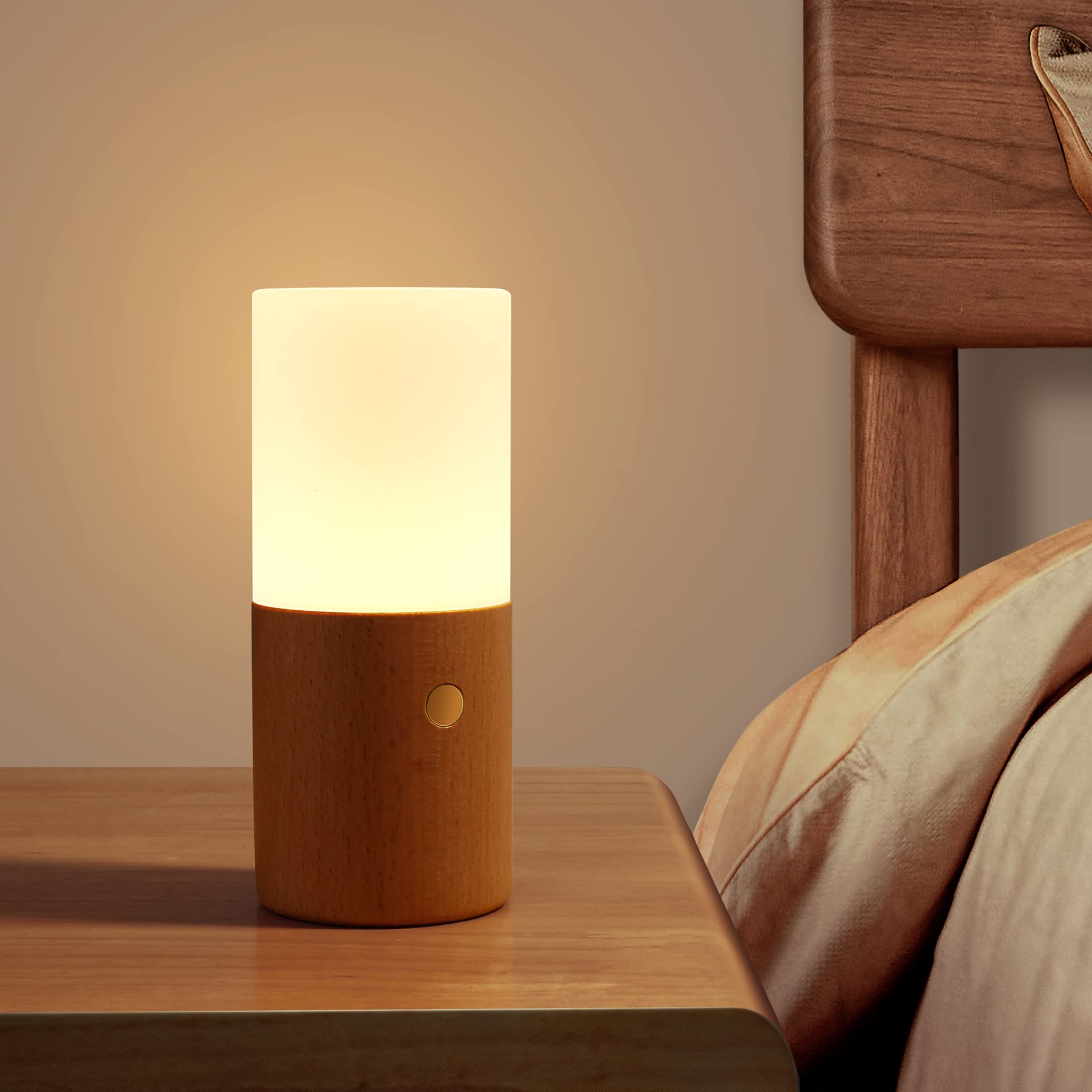 NALACAL Acrylic Touch Lamp, (7 Color Changing RGB) Gravity Sensor Night Light Kids Night Light Touch Activated Bedroom Lamp Battery Operated Lamp for Bedroom Living Room,Kids Room,College Dorm,Office