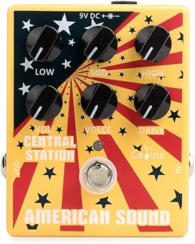 Caline CP-55 American Sound Overdrive Guitar Effect Pedal, Amplifier Simulation 57 Deluxe AMP Pedal Effect
