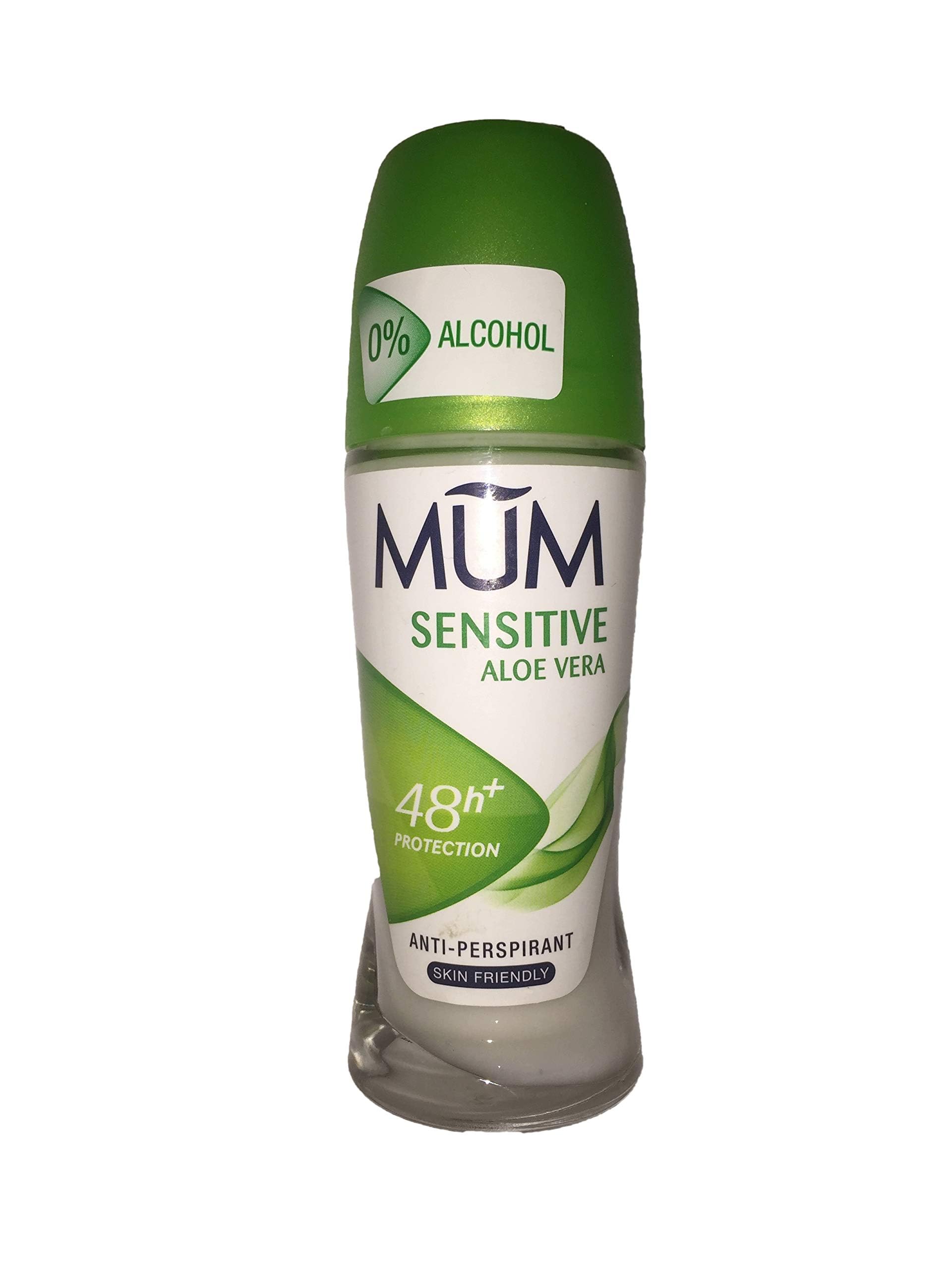 MUM Sensitive Aloe Vera Roll On Deo 75ml, Green