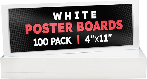 Miniatura 73 de Hygloss Tablero grande de póster de 22 x 28 pulgadas, 100 tableros de póster de colores neón surtidos a granel, 10 puntos de grosor, papel de póster