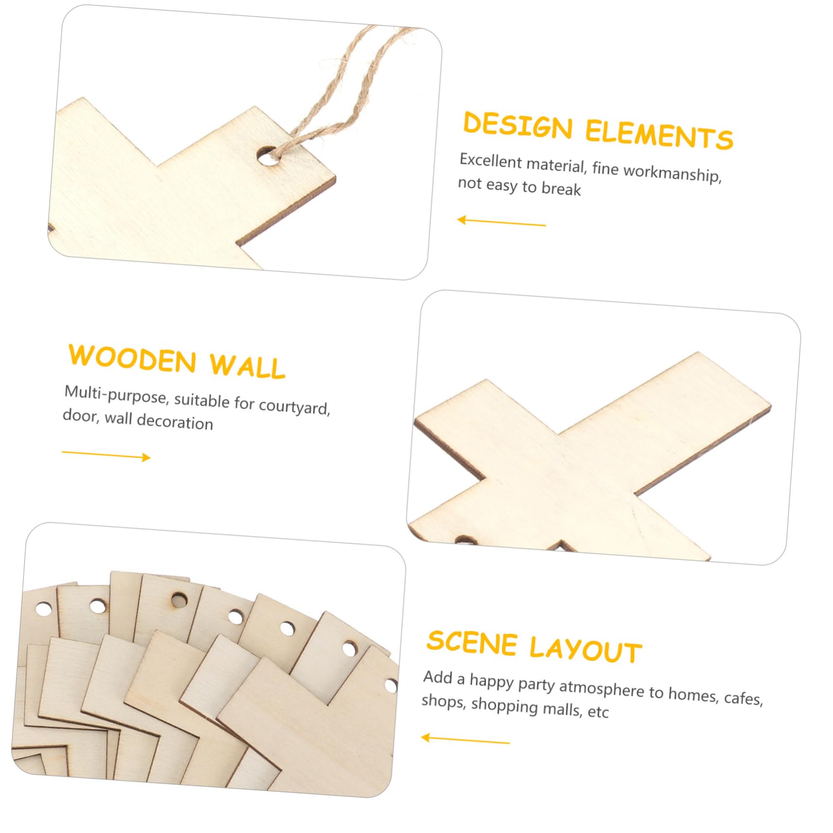 SHINEOFI 5 Set Di Design Unici Per Ragazzi E Ragazze Crocifissi Dipinti A Mano Trucioli Di Legno Giocattoli Graffiti Sicuri E Creativi