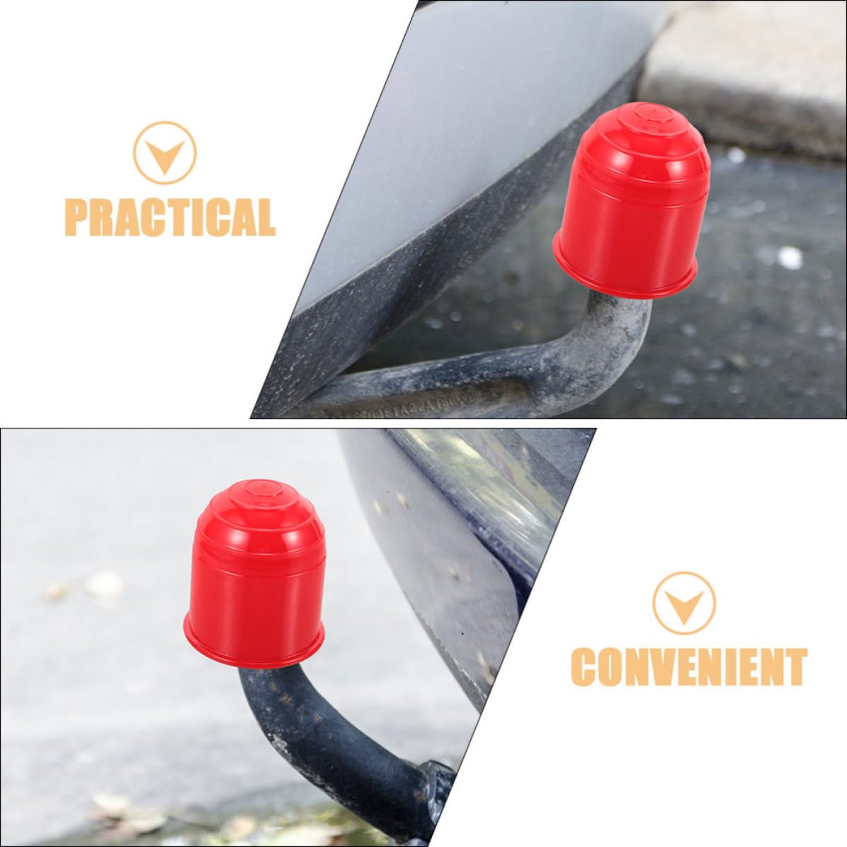 Operitacx 30 Piezas Protector de Bola de Remolque de Nylon Rojo para RV y