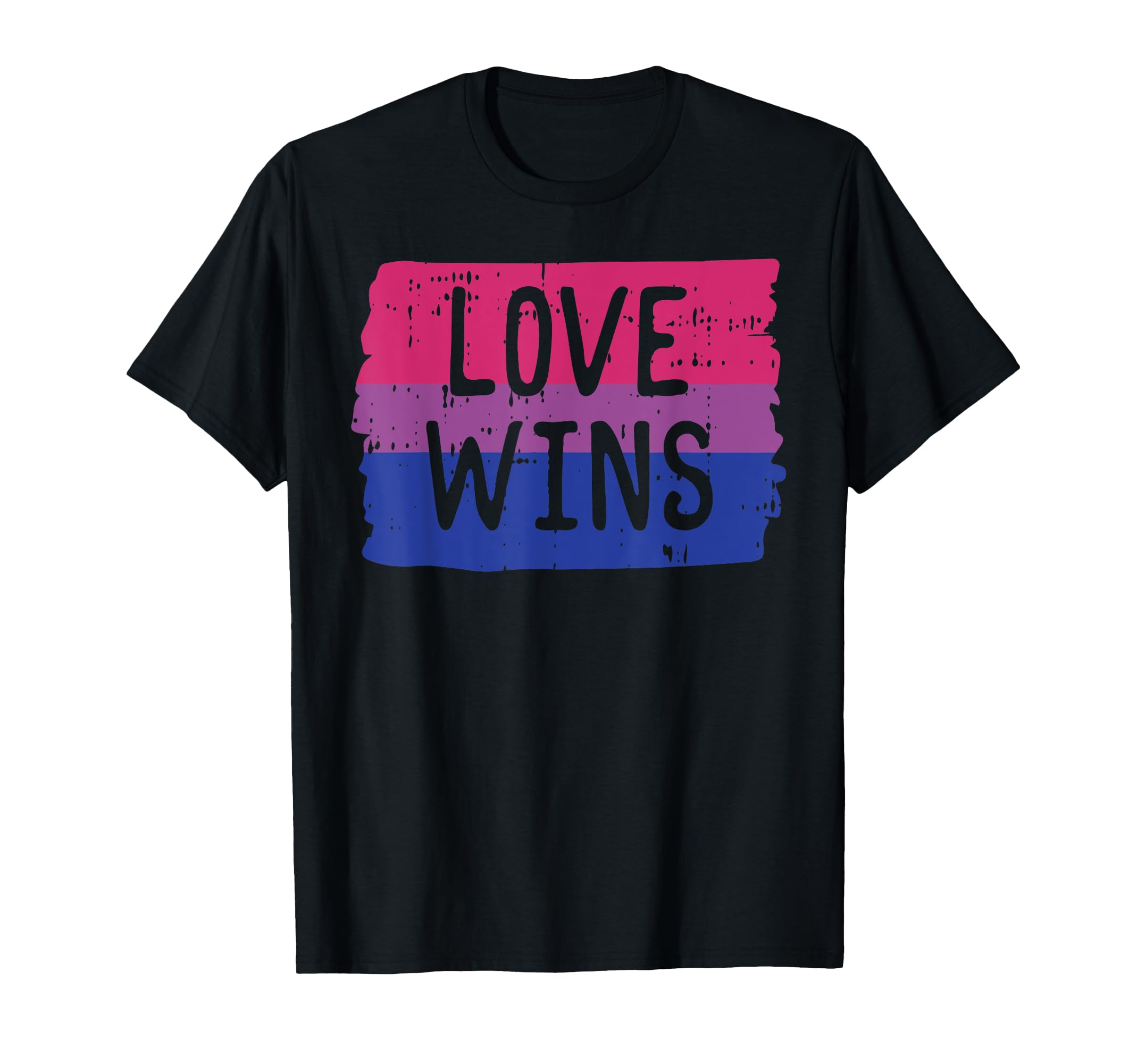 Love Wins Funny LGBT Bisexual Gay Pride Flag Colors Gift T-Shirt