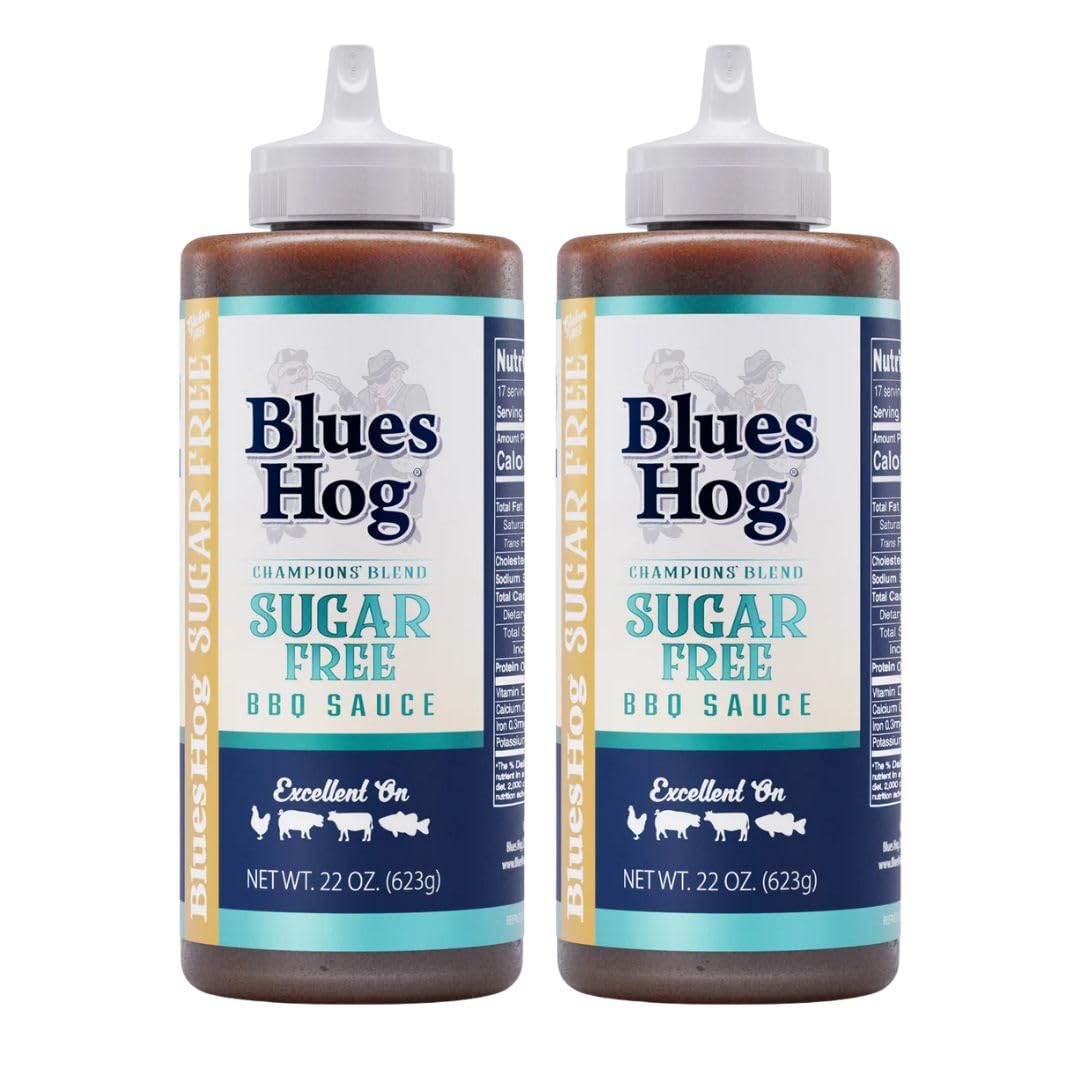 Blues Hog SUGAR FREE Champions Blend BBQ Sauce, 22oz (Pack of 2)