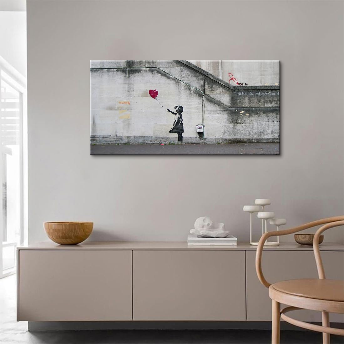 バンクシー 赤い風船と少女 アートパネル 大型 banksy モノクロ ポスター Amazon.co.jp: バンクシー 赤い風船と少女 アートパネル 大型 banksy