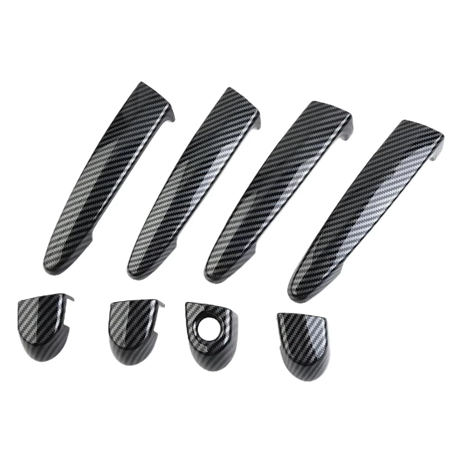 CFDEKOIB Exterior Door Handle Cover Car Exterior Door Handle Cover Compatible with E92 for E93 for F30 Car Door Cap Cover Frame Trim Plus Pair Set Accessories