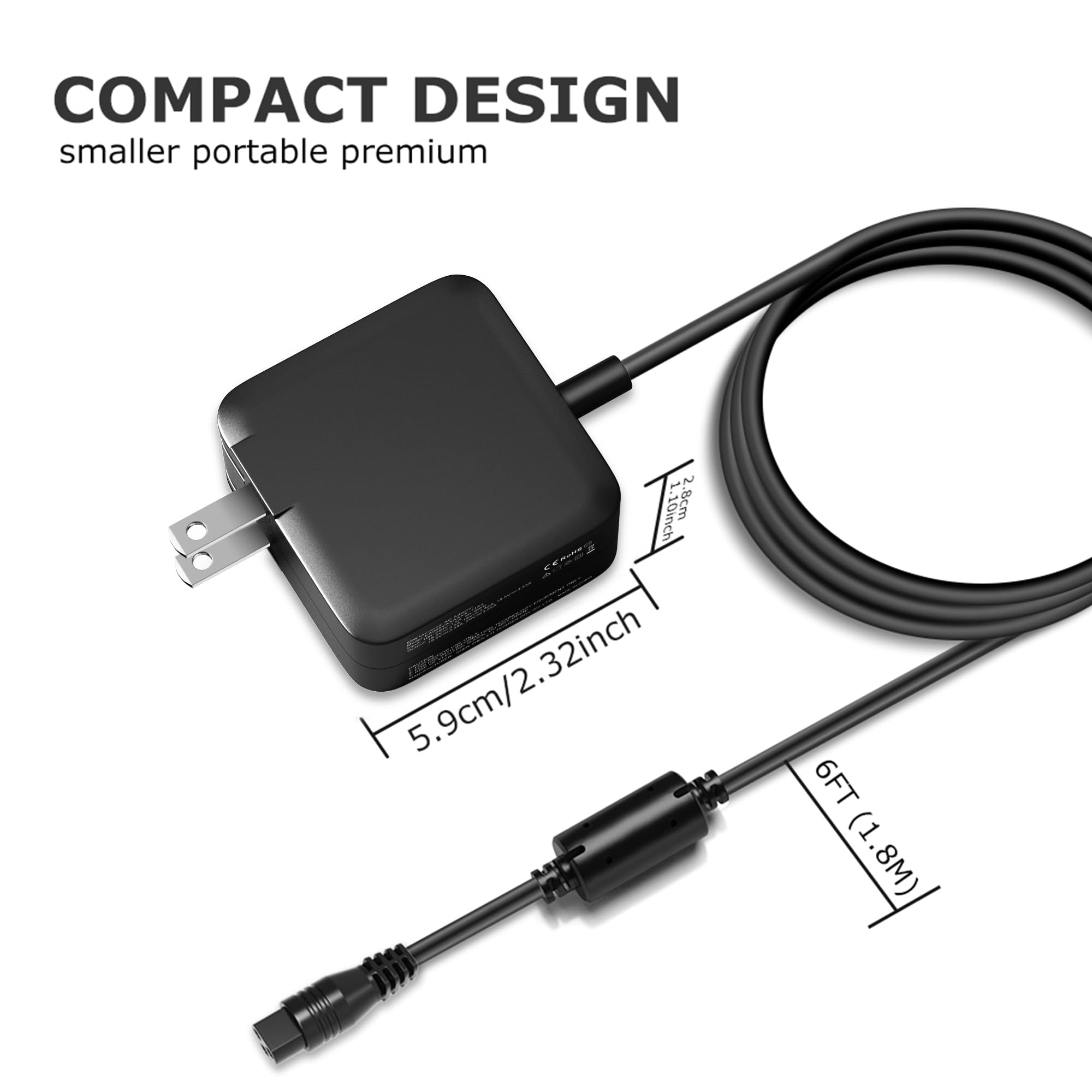 90W Caricatore Universale PC Portatile, Compatibile Con Lenovo IdeaPad, Asus VivoBook, HP