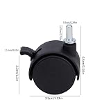 NQEUEPN 4 Kółka do Wózka Sterilite z 3 Szufladami (6mm)