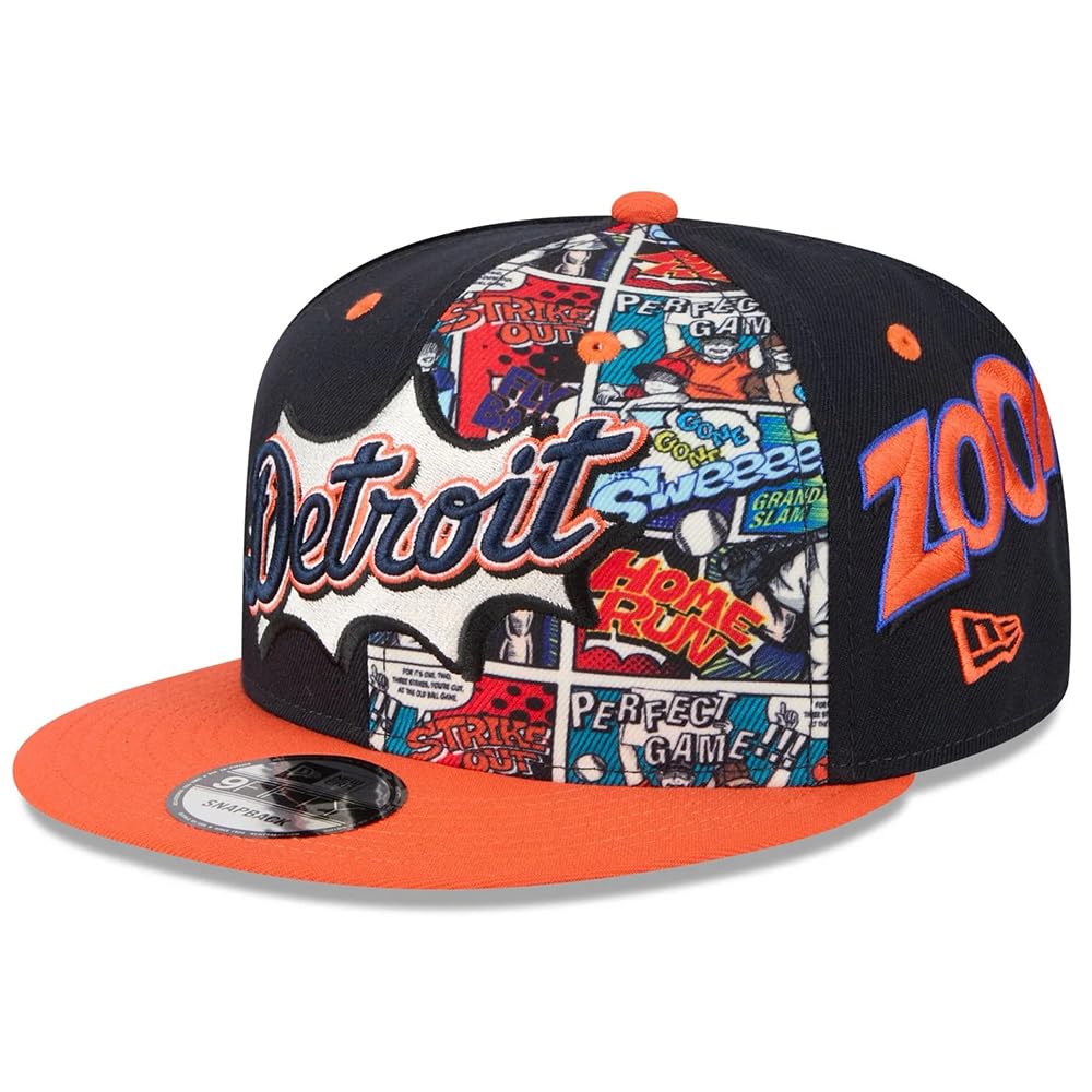 New Era Detroit Tigers 9FIFTY Diamond Hero Edition Snapback Cap Verstellbare Mütze Navy Blau Orange