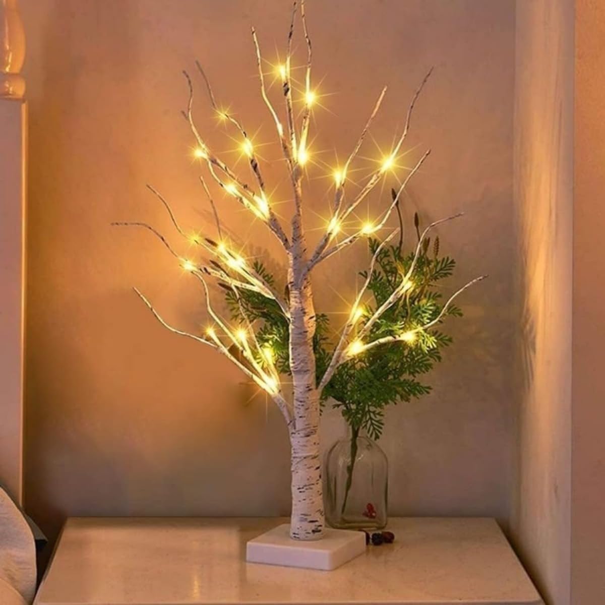 クリスマスツリー シラカバの木 光る LEDライト イルミネーション　北欧 楽天市場】☆クリスマスツリー シラカバの木 228cm 光る LEDライト