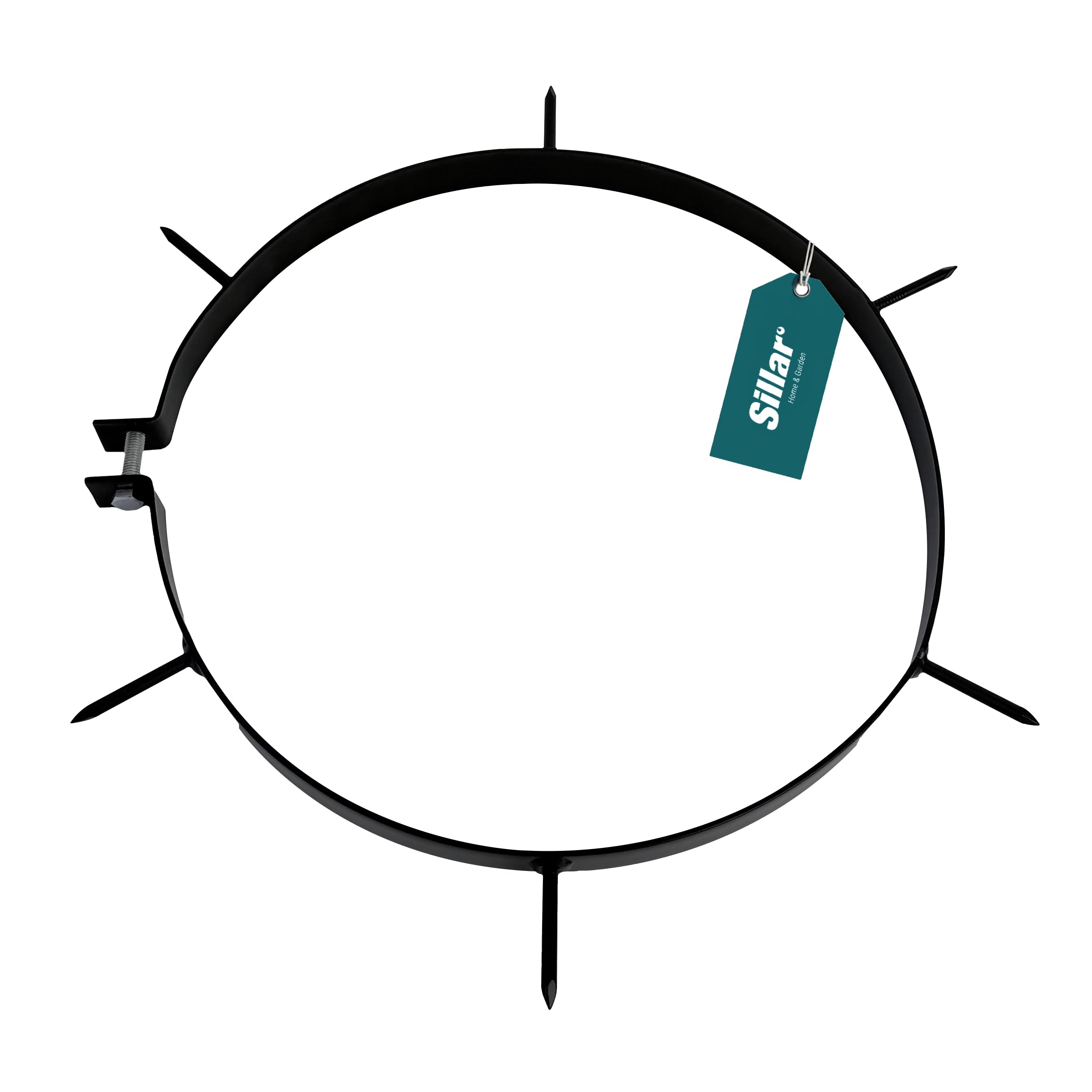 Sillar Anelli Aeratori per Rullo da Prato, 32 cm, Set di 5 Anelli con 30 Punte in Acciaio, Accessorio per Rullo da Giardino, Utensile Manuale per Arieggiare e Rigenerare Il Prato
