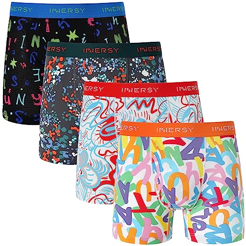 INNERSY Boxer Da Uomo Con Apertura, Traspiranti, Confezione Da 4 Pezzi 3 Colorati 1 Nero M 129663671
