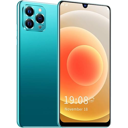 Unlocked U Landvo Ip12 Pro 6.26In Screen Face Recognition Dual Card Dual Standby Smart Phone 1 8Gb Black (Green)