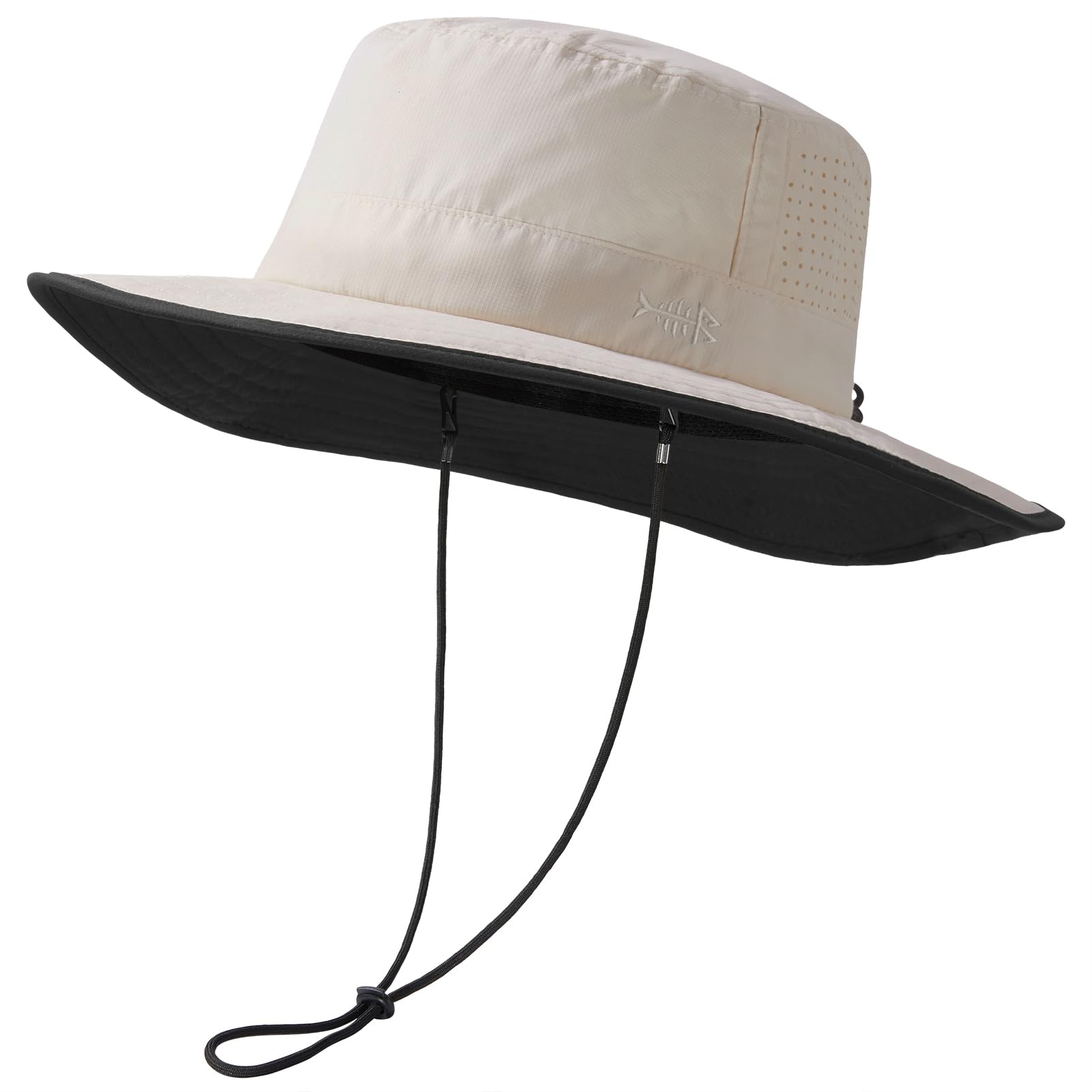 BASSDASH Cappello da Pescatore Resistente all'Acqua UPF 50+ con Rete Perforata al Laser Regolabile per Uomo Donna Escursionismo all'aperto
