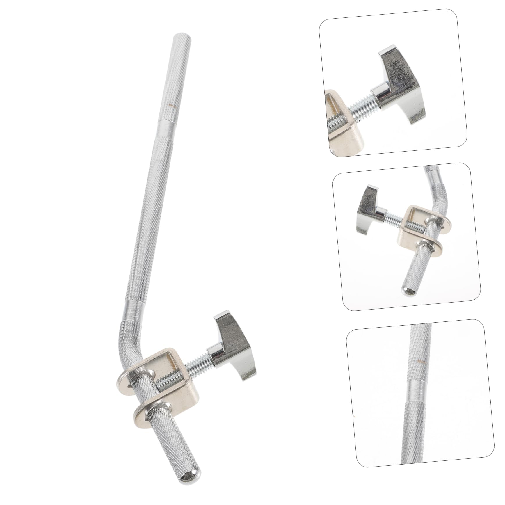 Cowbell Holder Cowbell Connecting Rods Cowbell Fixing Stand Extension Cowbell Poles Cowbell Mounted Rods Drum Cowbell Fixing Rod Cowbell Mounting Stand Drum Music Instrument Part