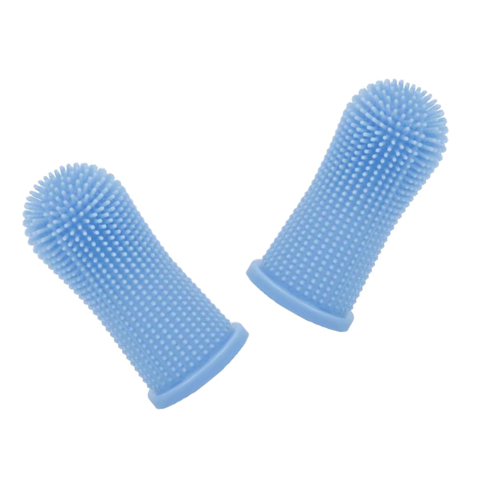 XUSHCL 2PCS Dog Finer Toothbrush, 360° Silicone Pet Toothbrushes, Dog Cat Toothbrush, Puppy Toothbrsh With Storage Case, Easy to Clean