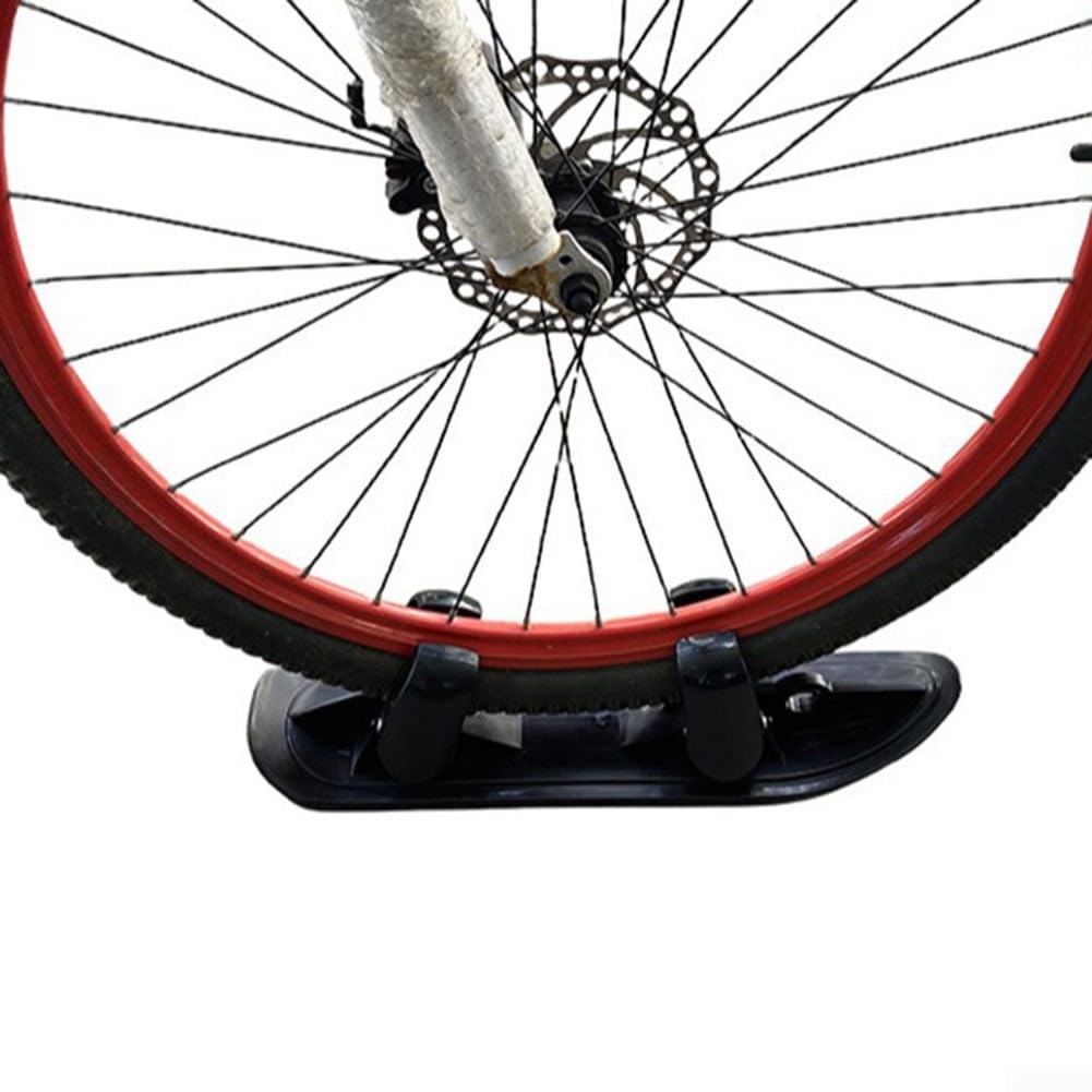 Luge à Neige Universelle Pour Fauteuil Roulant, Vélo, Poussette - Polypropylène Résistant Au Froid, Compatible Roues 15-30 Cm - Noir