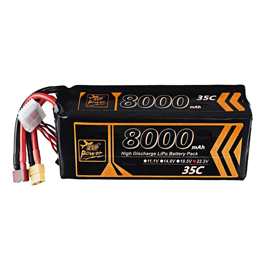 KINGDUO 22.2V 8000Mah 35C 6S Lipo Battery T Deans Xt60 Plug for Rc Car