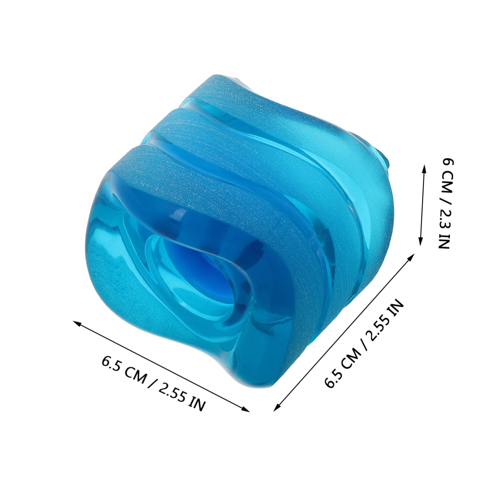 SUPVOX Elastic PU Wheels for Skateboarding Curved Edge Design for Enhanced Stability and Control Interchangeable Wave Wheels for Tricks and Transparent Skateboard Replacement Parts