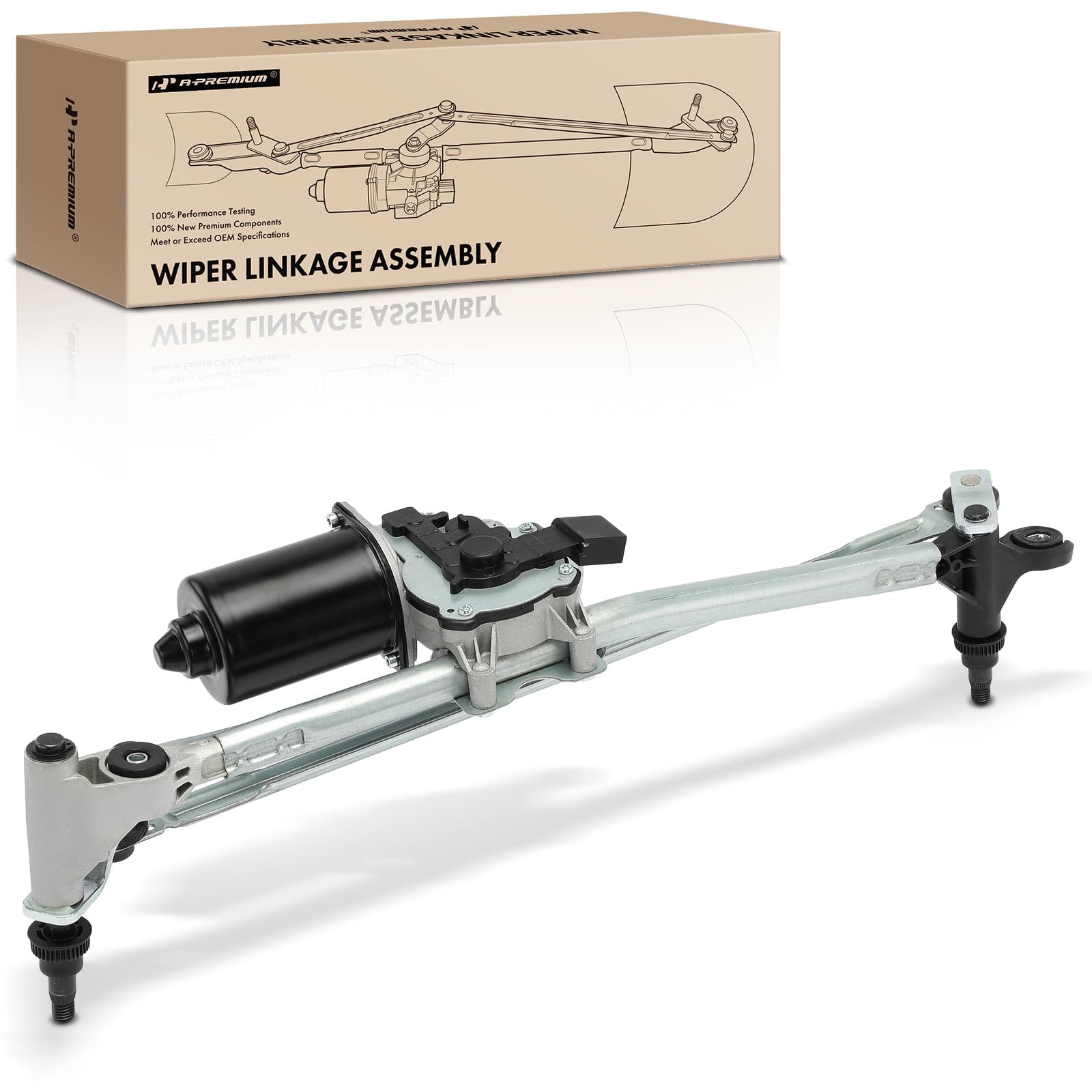 a-premium front windshield wiper motor and linkage assembly compatible with bmw e84 series x1 2012 2013 2014 2015